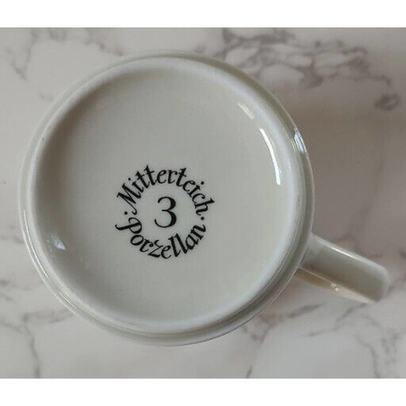 Mitterteich Porcelain Germain Trade Mug Coffee Cup Expresso A19 - Picture 4 of 4